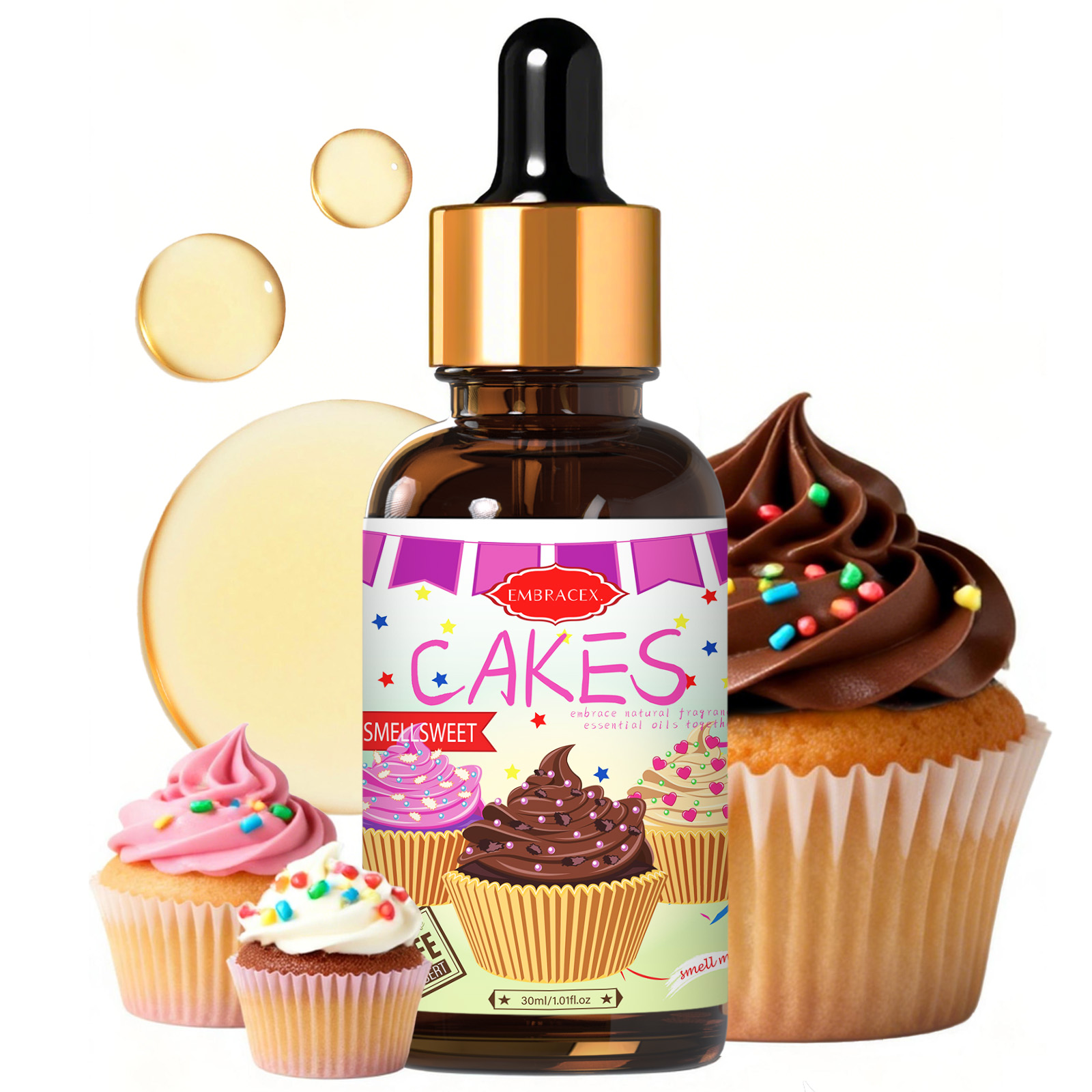 Candle Making Supplies Fragrance Oils - Эфирное масло Cakes, 30 мл, автомобильные