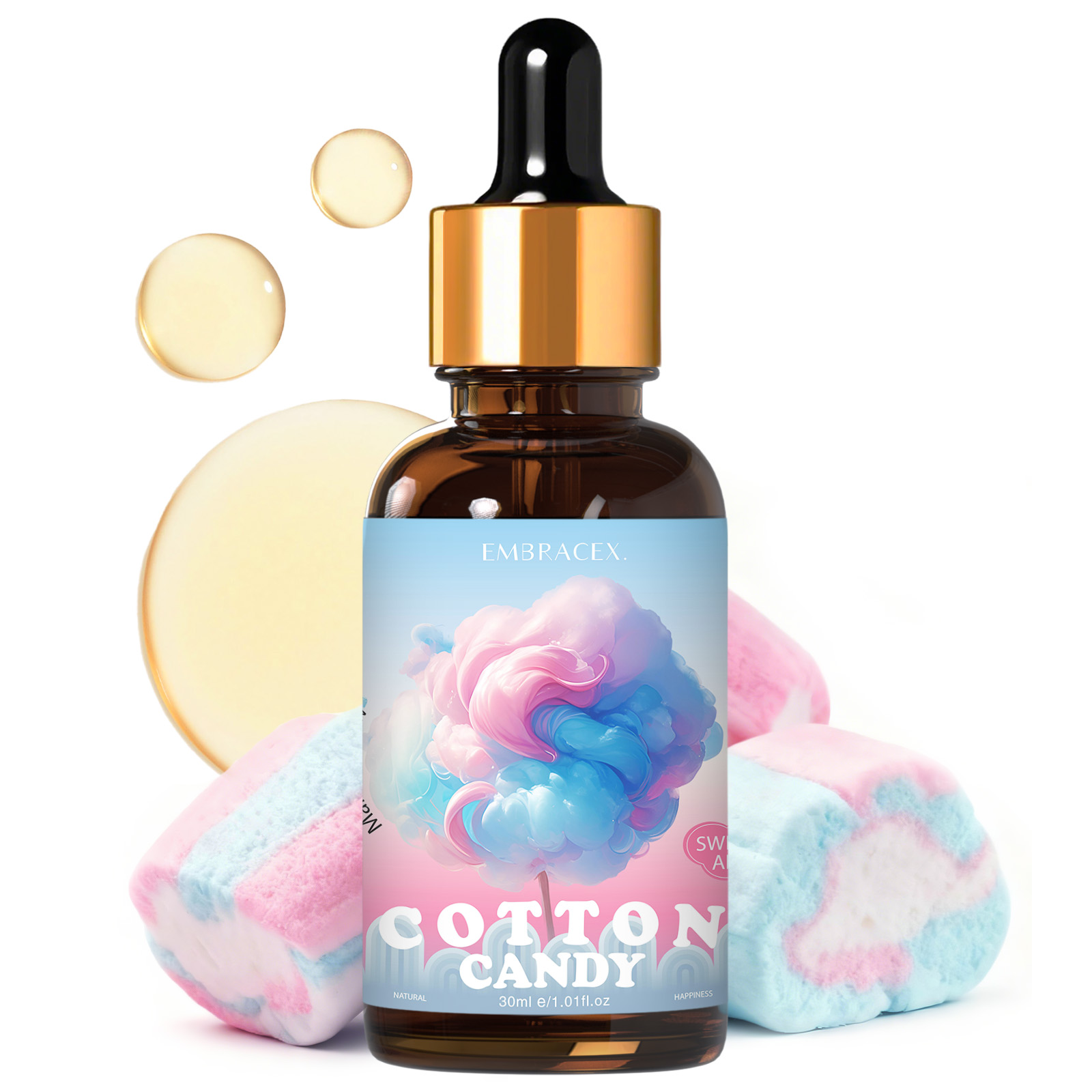 Candle Making Supplies Fragrance Oils - Эфирное масло Cotton Candy, 30 мл,