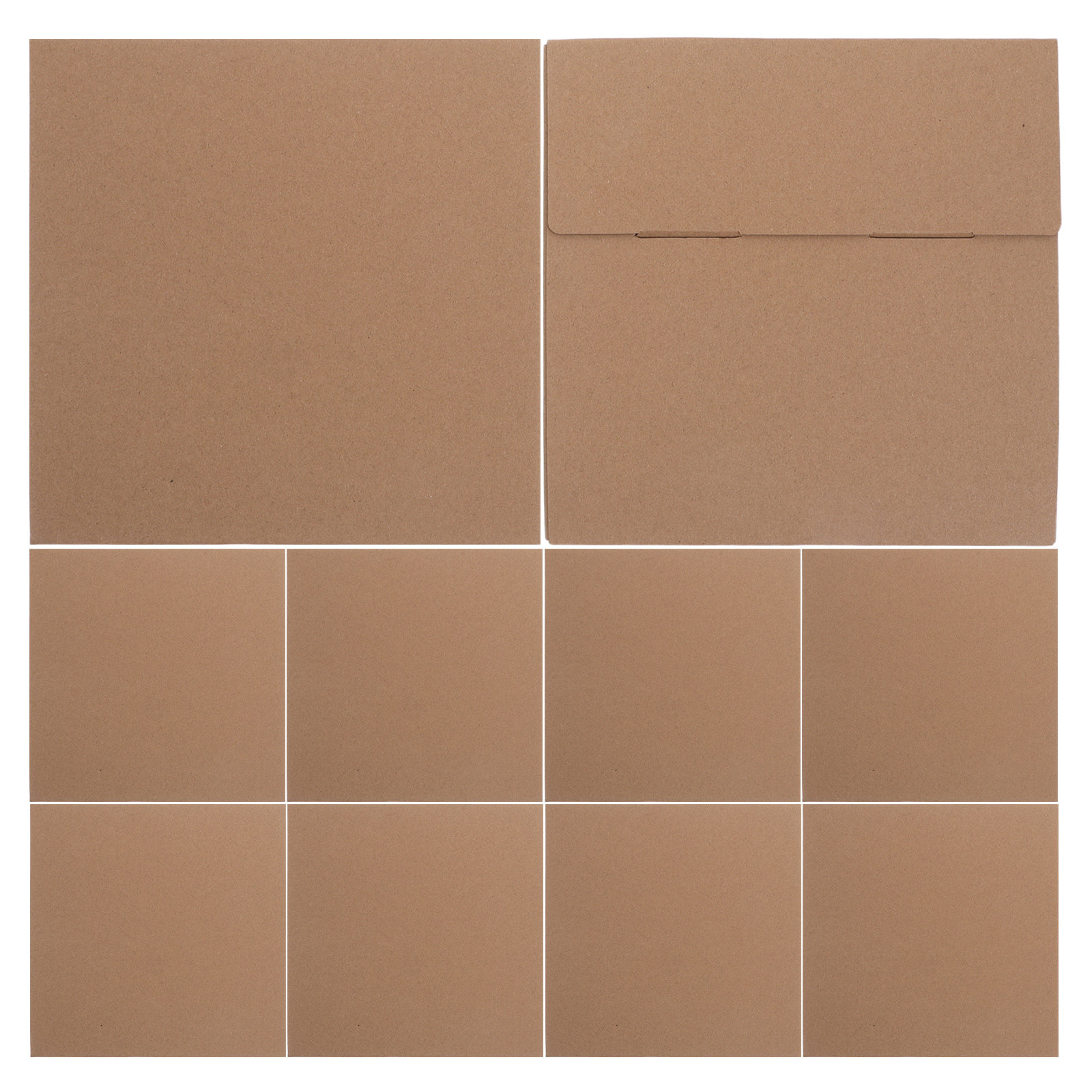 Kraft Paper Box - 10 шт. коричневых крафт-коробок для отправки,