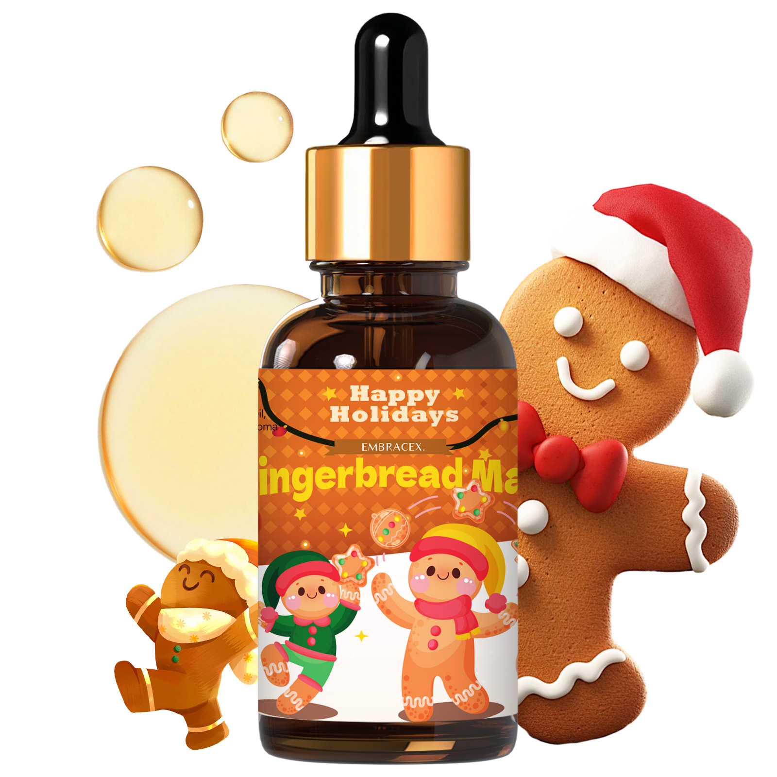 Candle Making Supplies Fragrance Oils - Эфирное масло «Пряничный человечек» 30 мл,