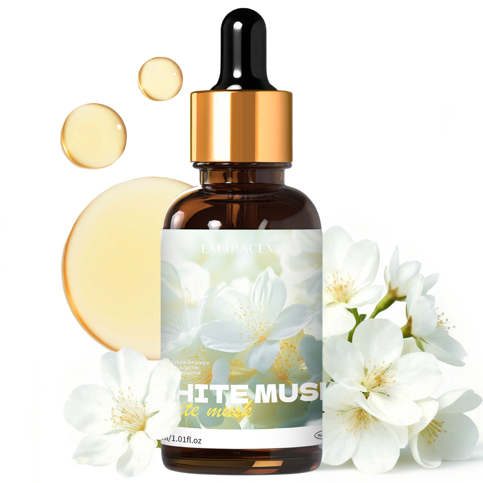 Candle Making Supplies Fragrance Oils - Эфирное масло белого мускуса, 30 мл,
