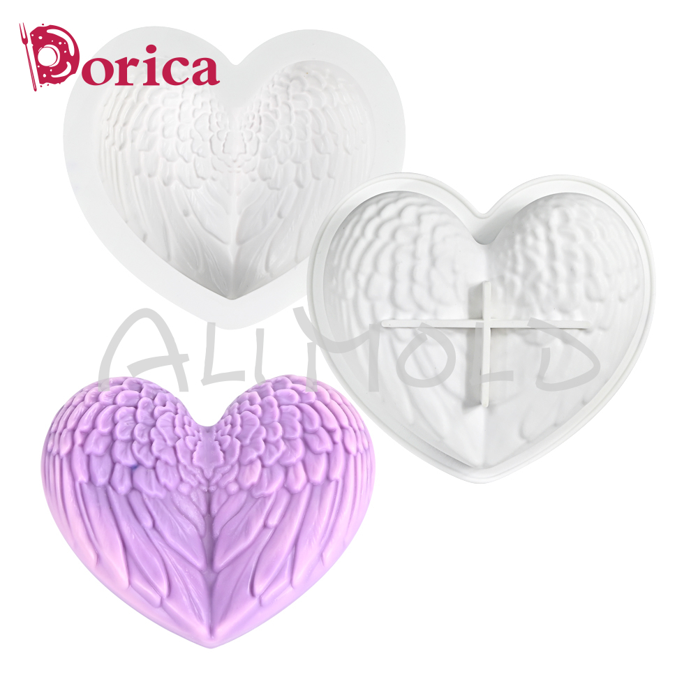 Dorica 3D крылья сердце силико – обзор и цена Candle Supplies Eu