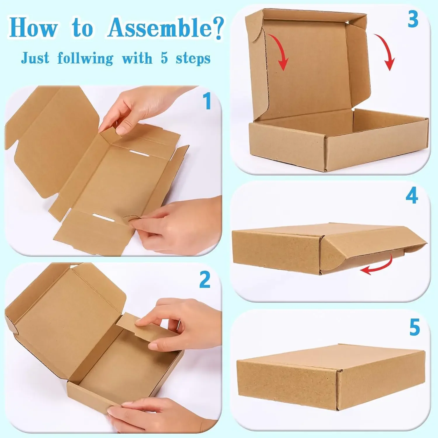 10/20 шт. гофрированных почтов – обзор и цена Kraft Paper Box